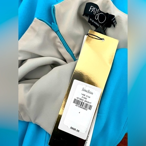 PatBo Bo ruffle maxi gown in blue NWT - Picture 7 of 10